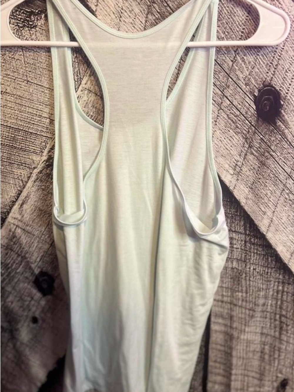GAP Light Mint Racerback Tank Top - Picture 2 of 3